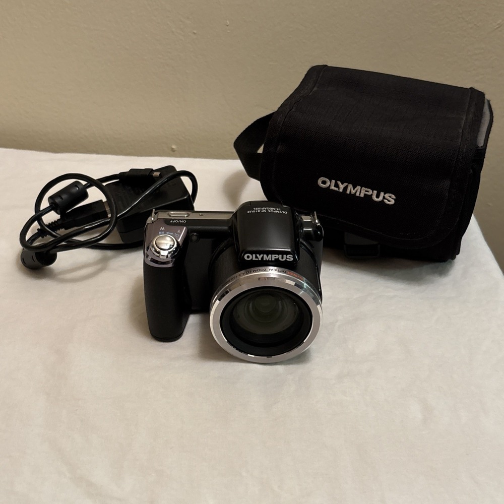 OLYMPUS SP-810UZ 14.0MP Digital Camera, Case, Battery, Charger, 4 Gb SD card